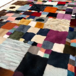Coperta Ritmica in pelliccia di visone multicolore