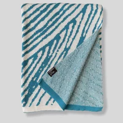 Coperta Tratto Bio Teal & White di Emilio Salvatore Leo