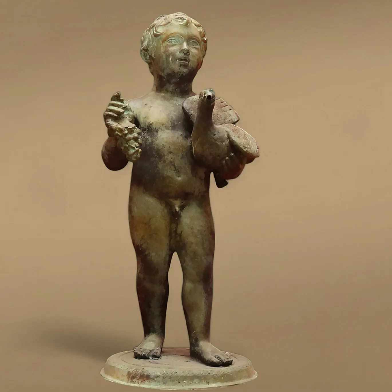 Coppia di sculture Cherubini in bronzo