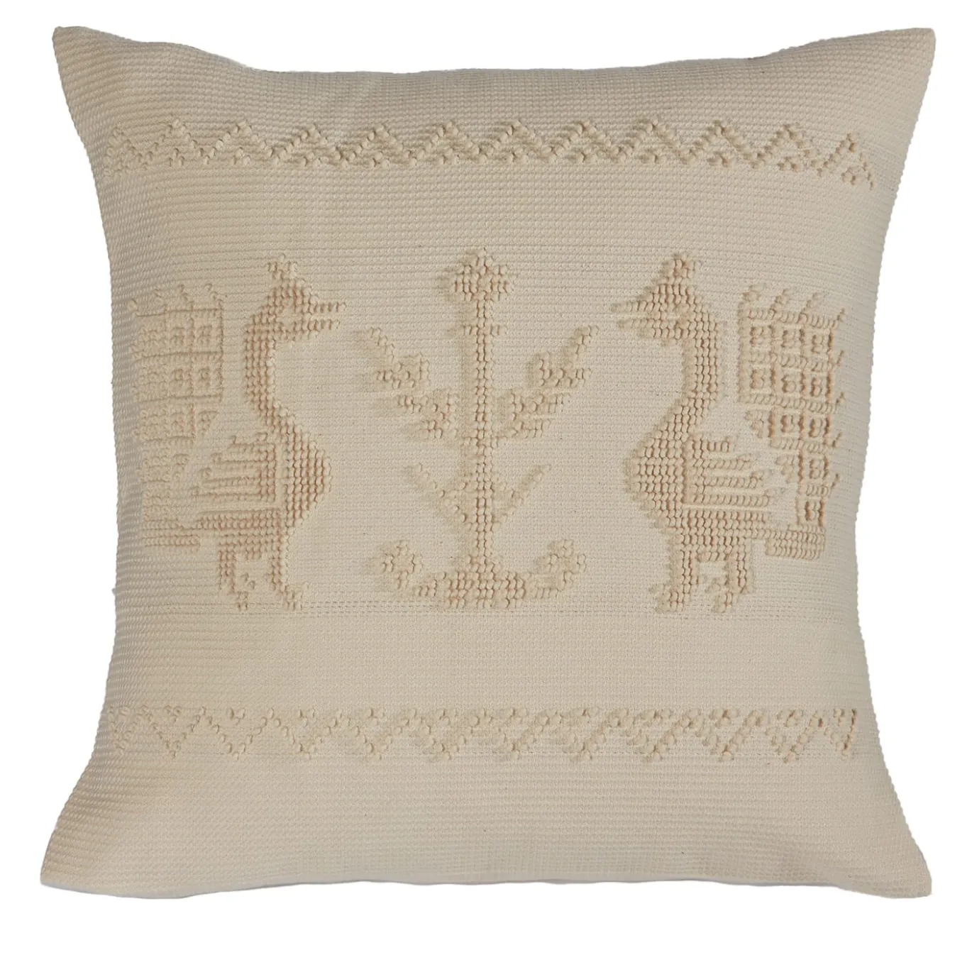 Copri cuscino Pavoncelle Square Beige