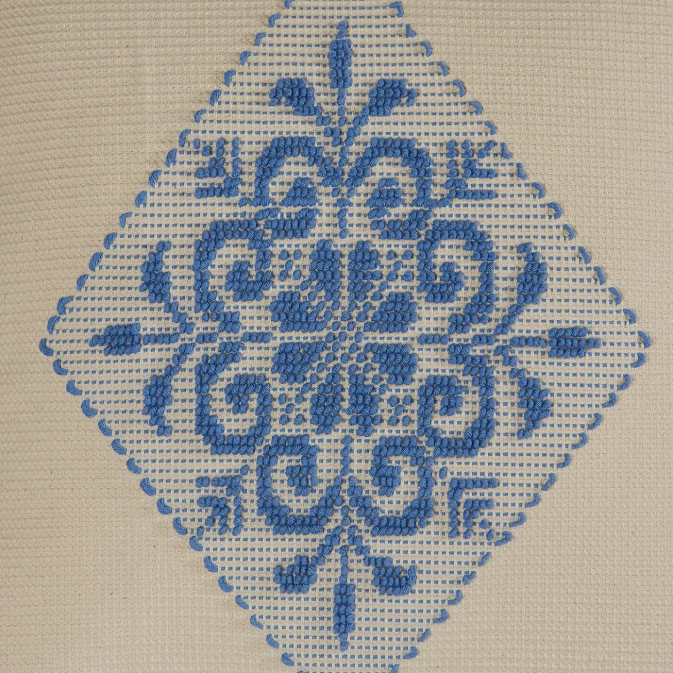 Copricuscino quadrato Azzurro&Beige Pistoccu