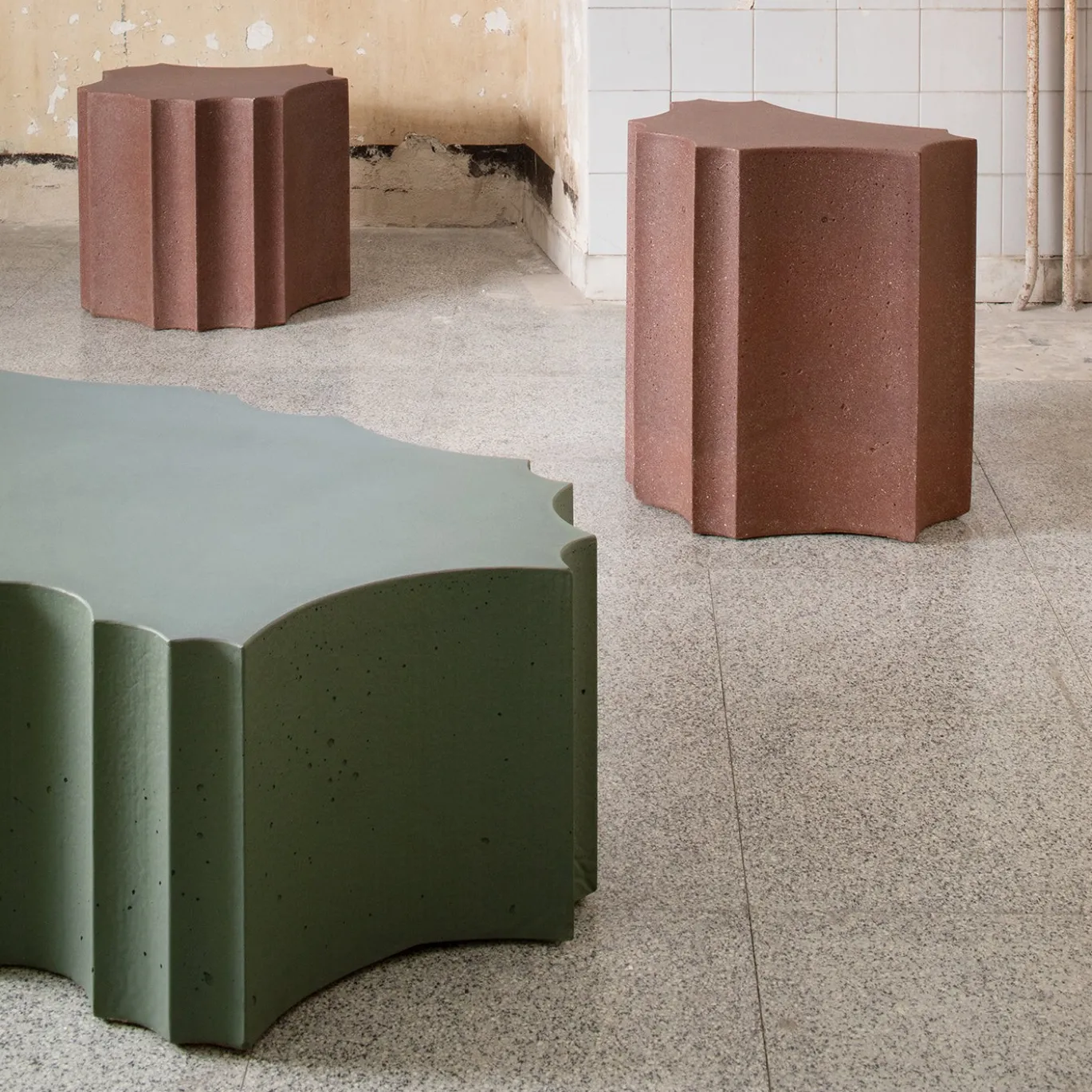 cOre Green Concrete Tavolo da Caffè In & Outdoor