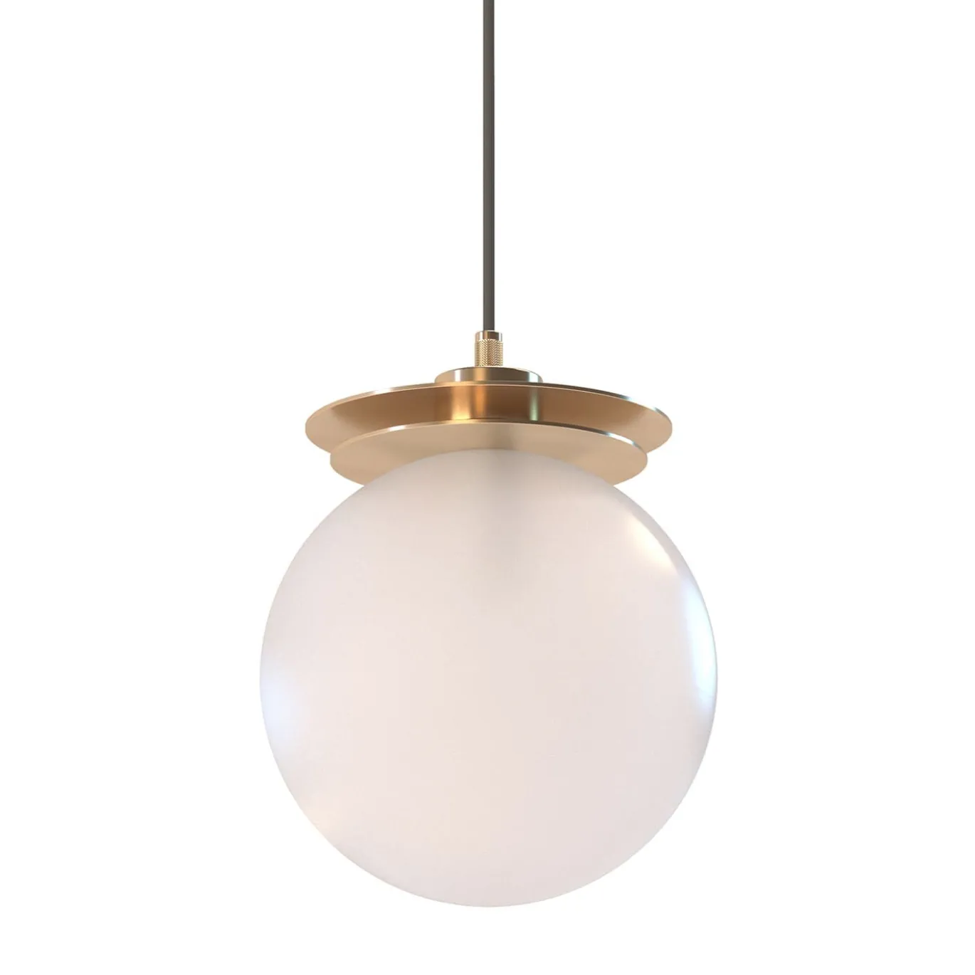 Crapa Lampada a sospensione in ottone oro e vetro