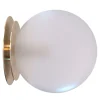 Crapa Lampada da soffitto in ottone oro e vetro
