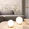 Crapa Lampada Da Tavolo In Ottone oro e Vetro