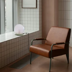 Crapa Lampada da tavolo in ottone verde e vetro