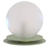 Crapa Lampada da tavolo piccola in ottone verde e vetro