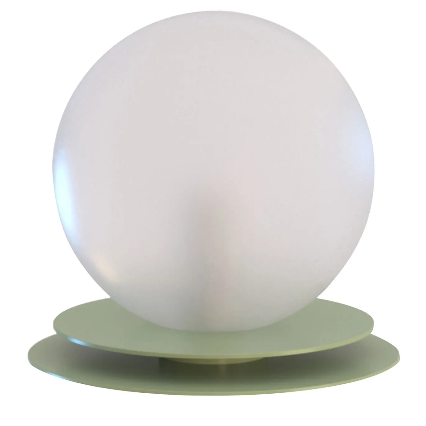 Crapa Lampada da tavolo piccola in ottone verde e vetro