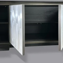 Credenza a 4 Ante After Hours in Rovere e Selenite