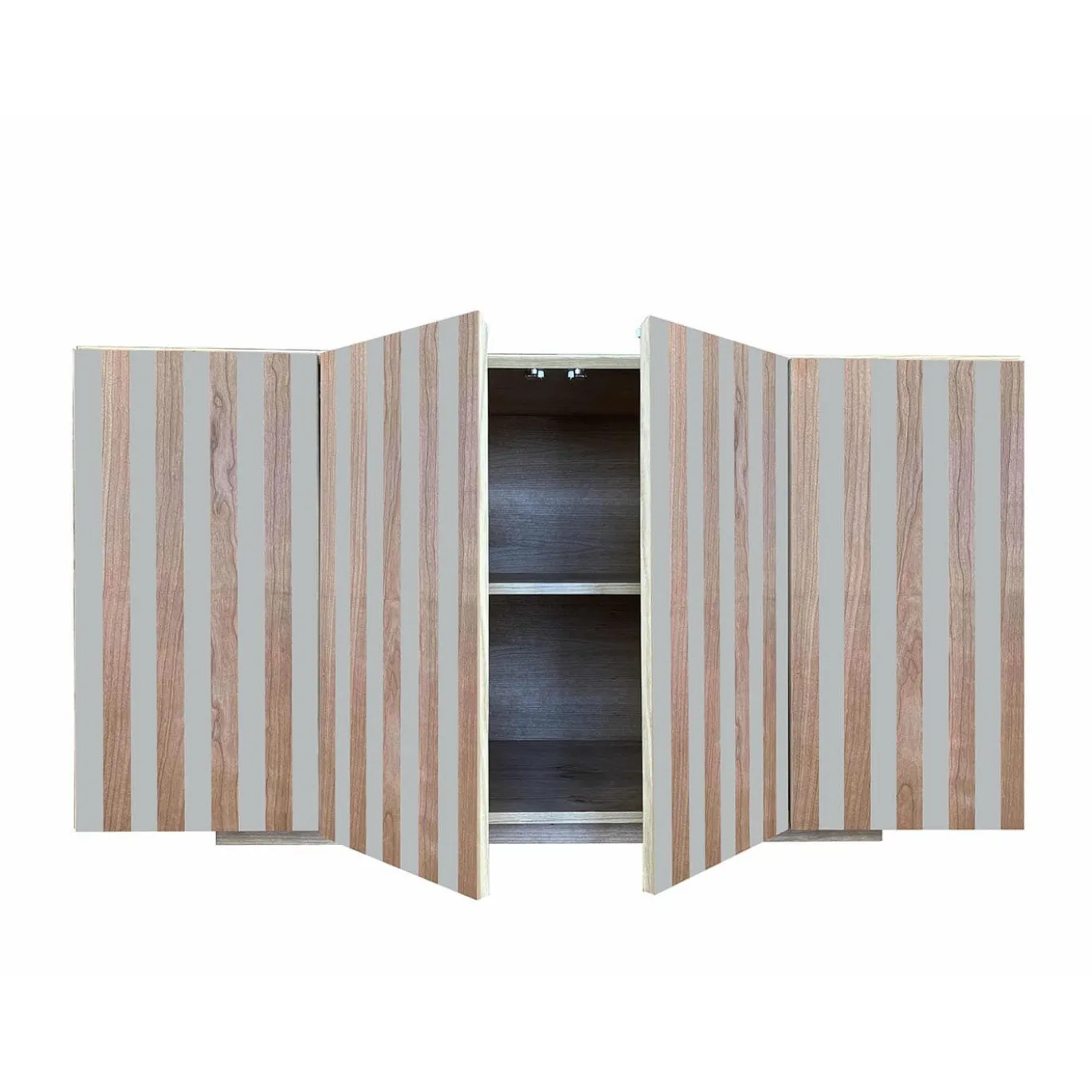 Credenza a 4 ante a righe Md2 di Meccani Studio