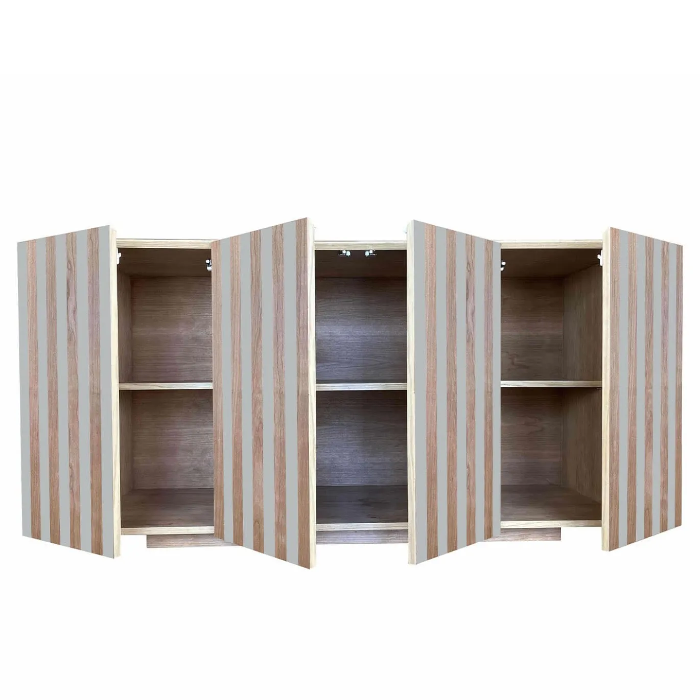 Credenza a 4 ante a righe Md2 di Meccani Studio