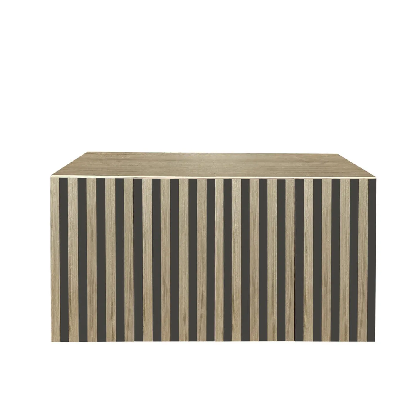 Credenza a 4 ante a righe Md1 di Meccani Studio