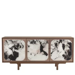 Credenza a 3 ante Margarette effetto marmo Patagonia