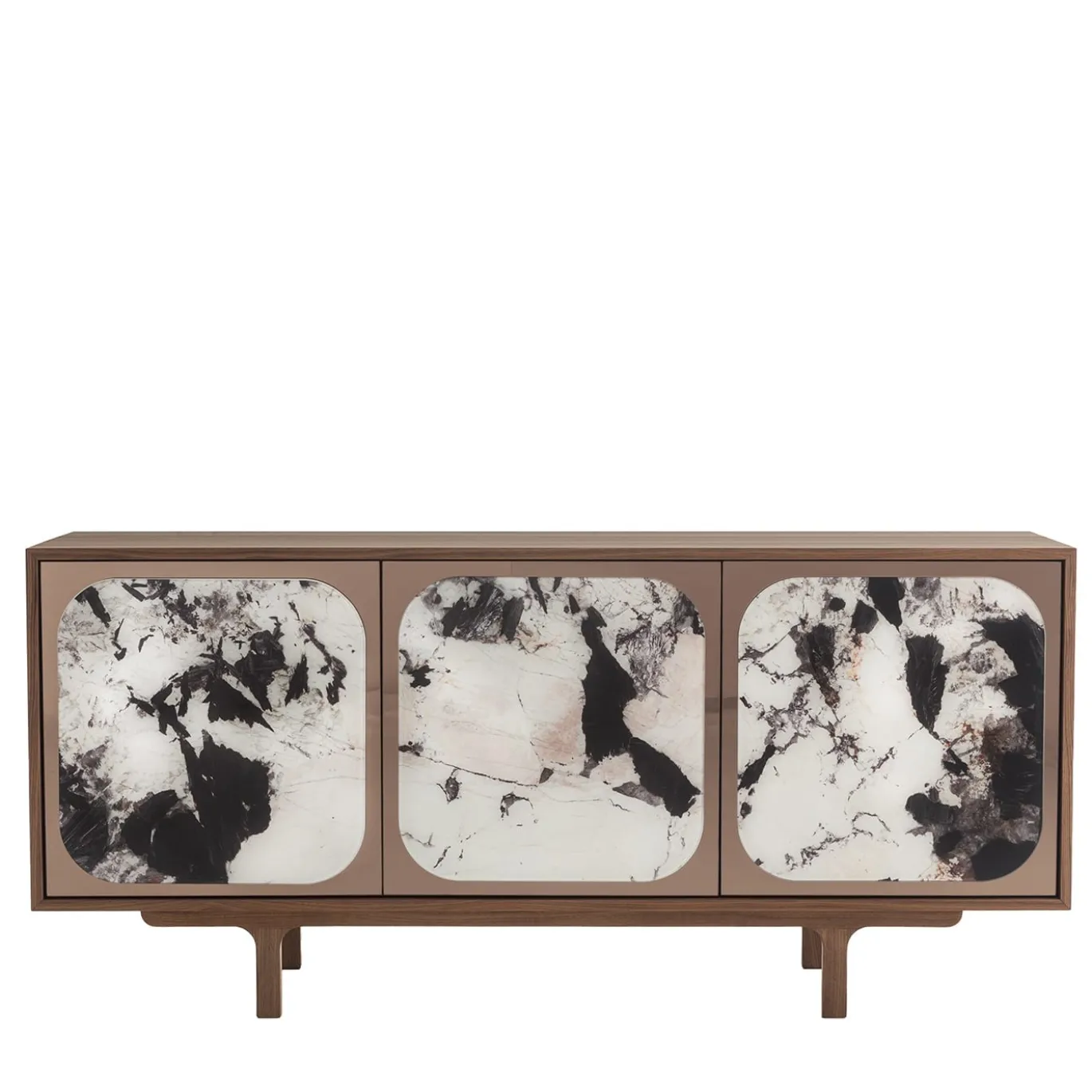 Credenza a 3 ante Margarette effetto marmo Patagonia