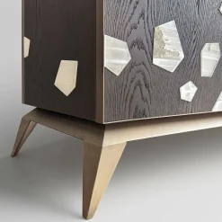 Credenza a 3 Ante Stargems Impiallacciata in Rovere
