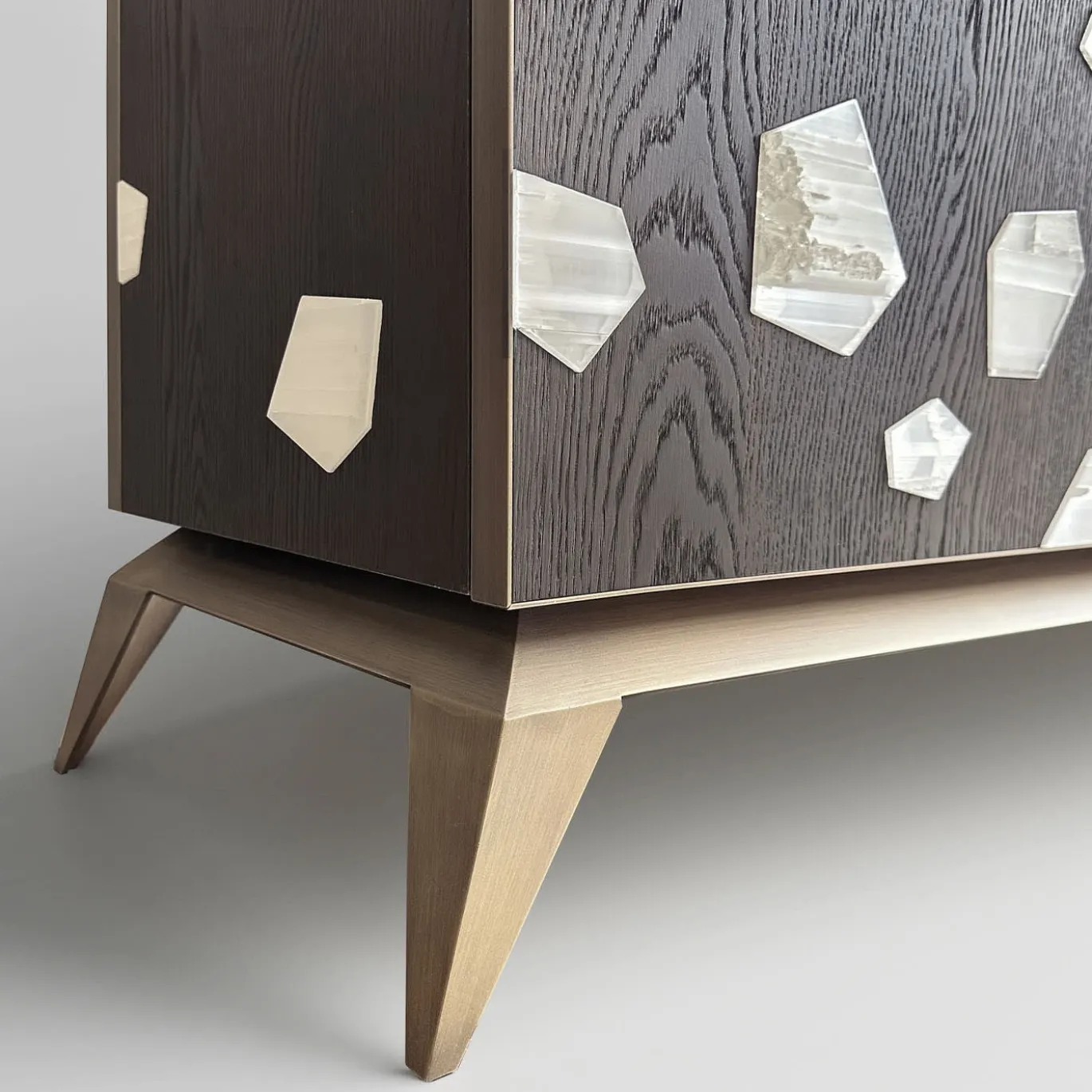 Credenza a 3 Ante Stargems Impiallacciata in Rovere