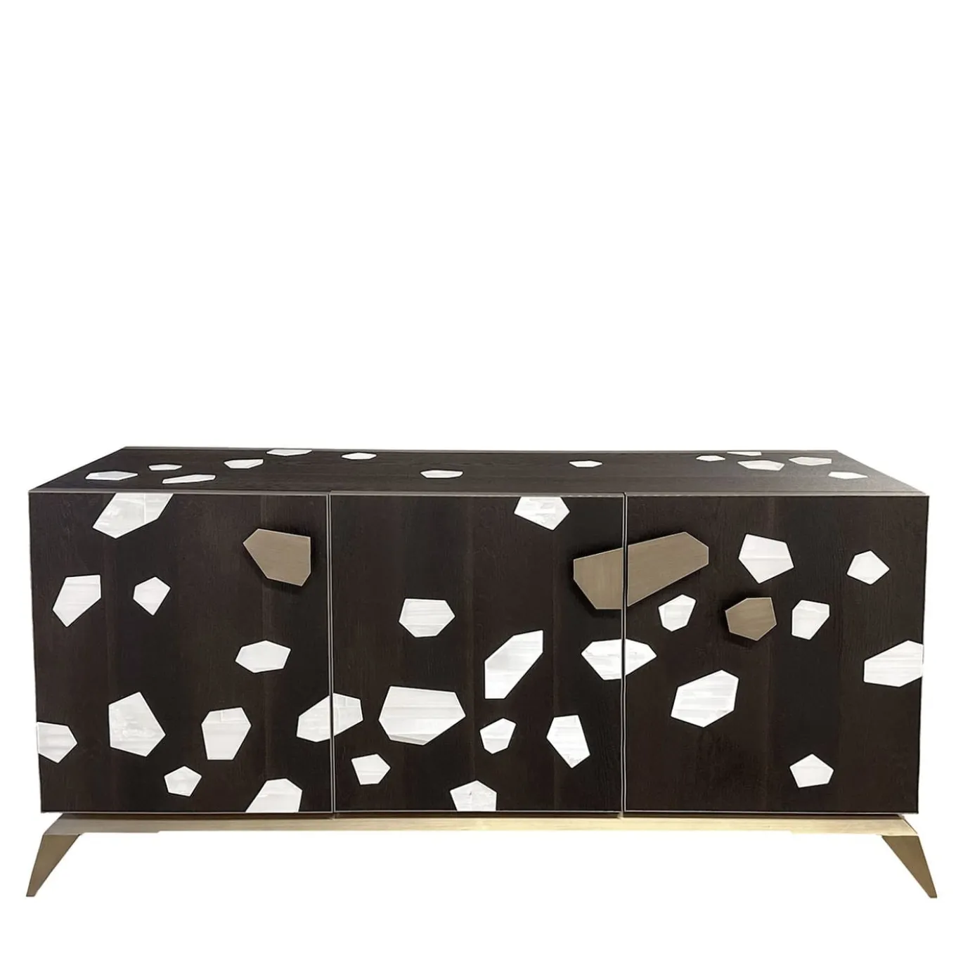 Credenza a 3 Ante Stargems Impiallacciata in Rovere