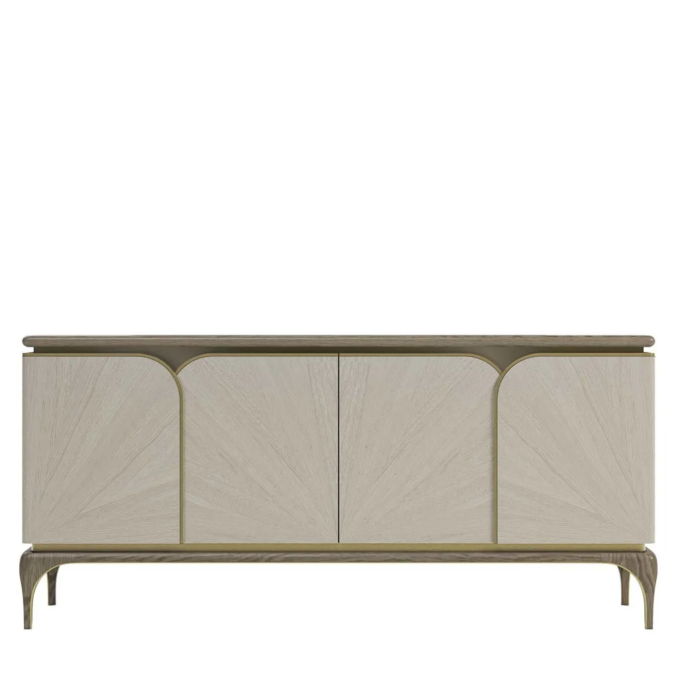 Credenza a 4 porte in legno di frassino