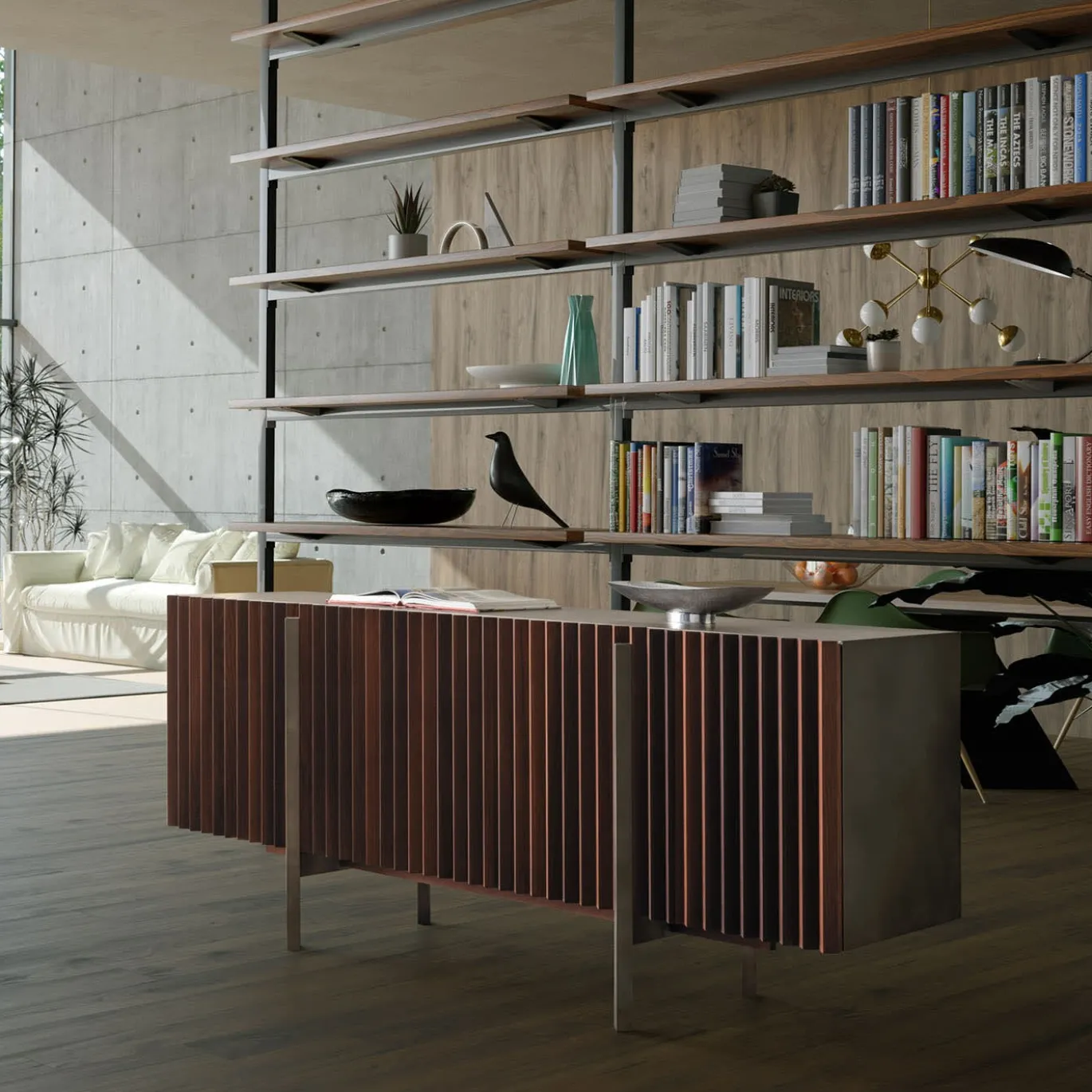 Credenza Ara in legno di frassino