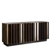Credenza a tre ante Serge in bronzo scuro rigato