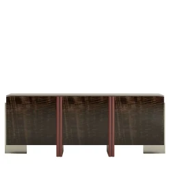 Credenza Barcelona marrone e rossa