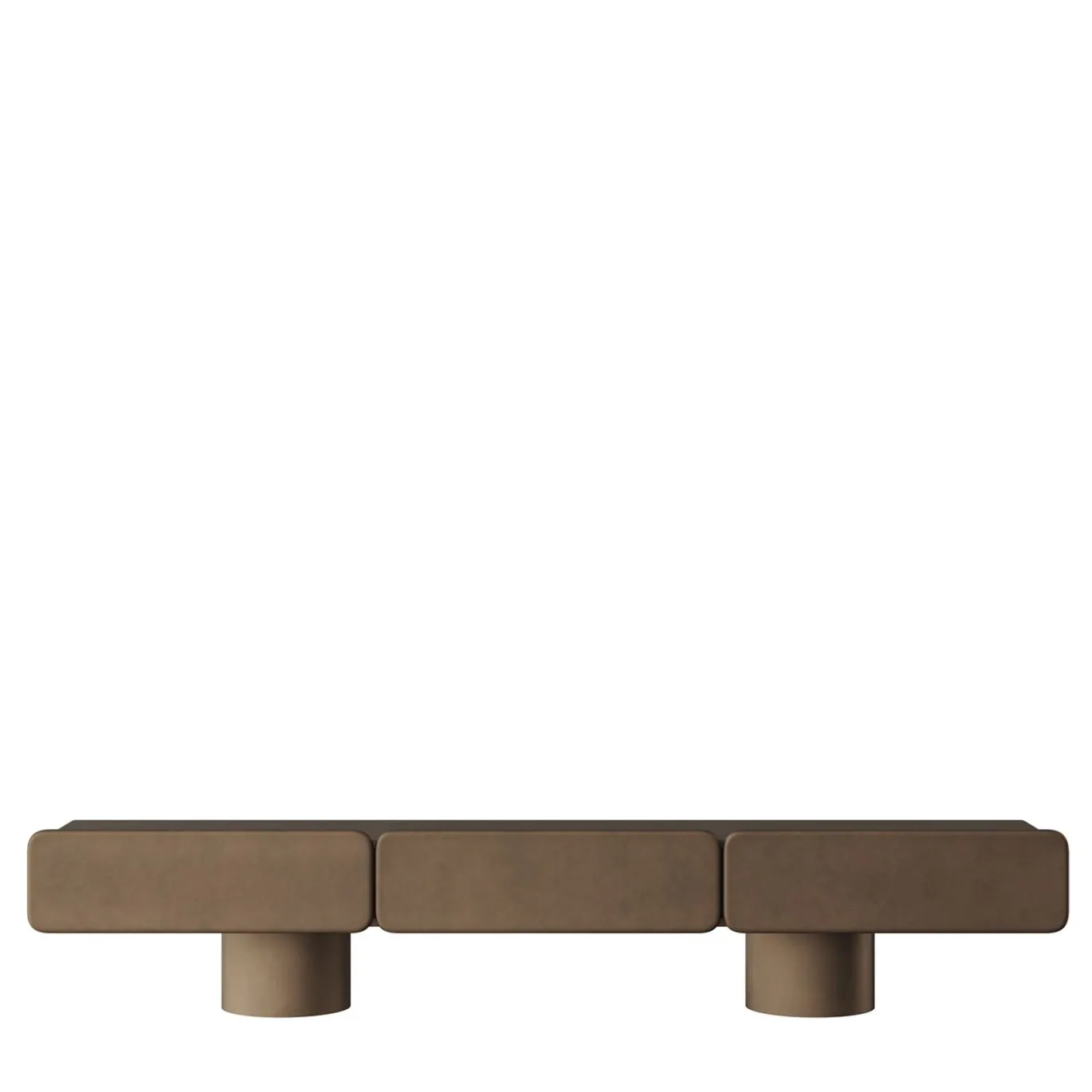 Credenza bassa effetto metallo Marte Bronze