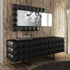 Credenza Belmondo Nero di Bruno Rainaldi