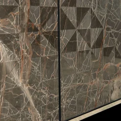 Credenza Beyond a 4 ante in marmo Ombra di Caravaggio