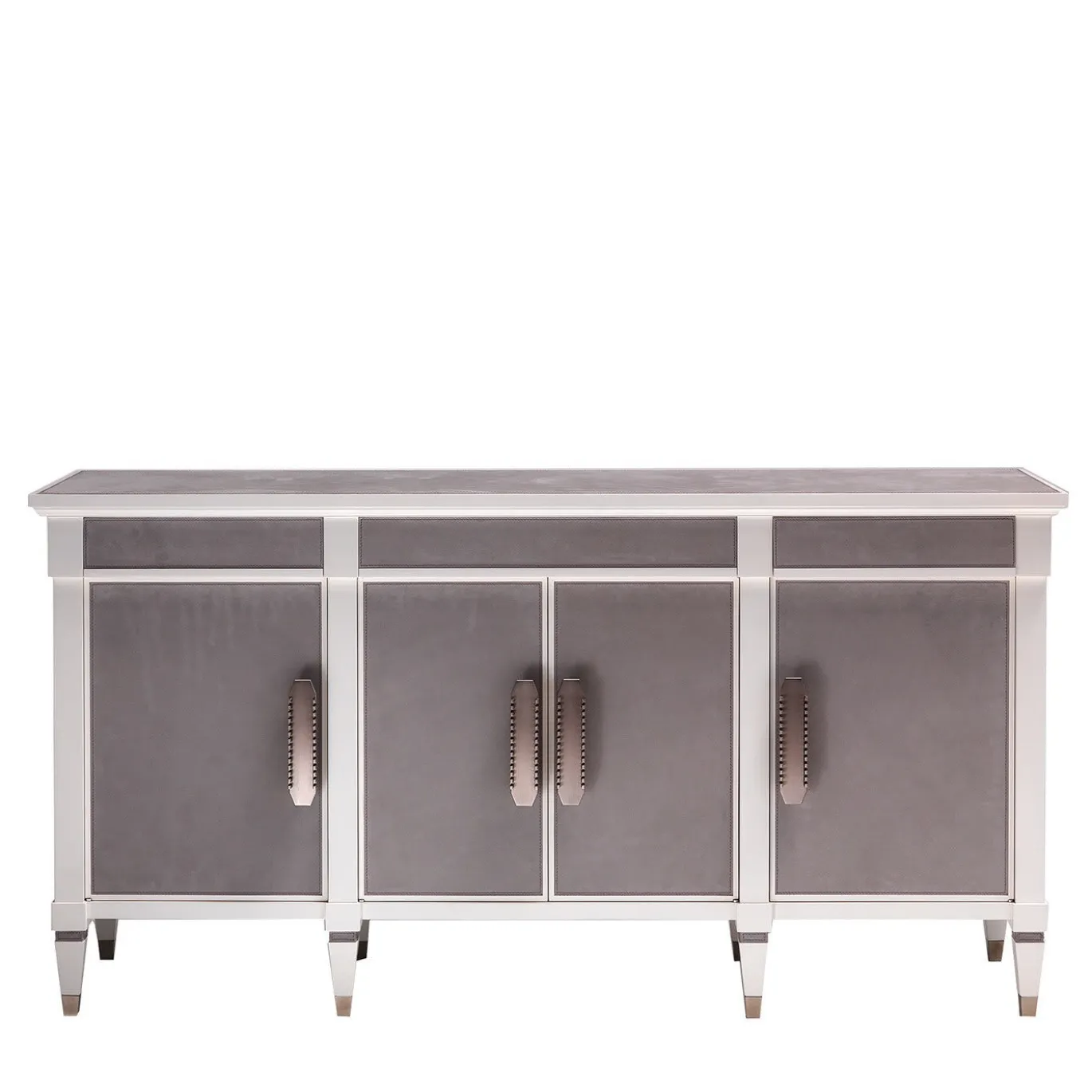 Credenza bianca a 4 porte