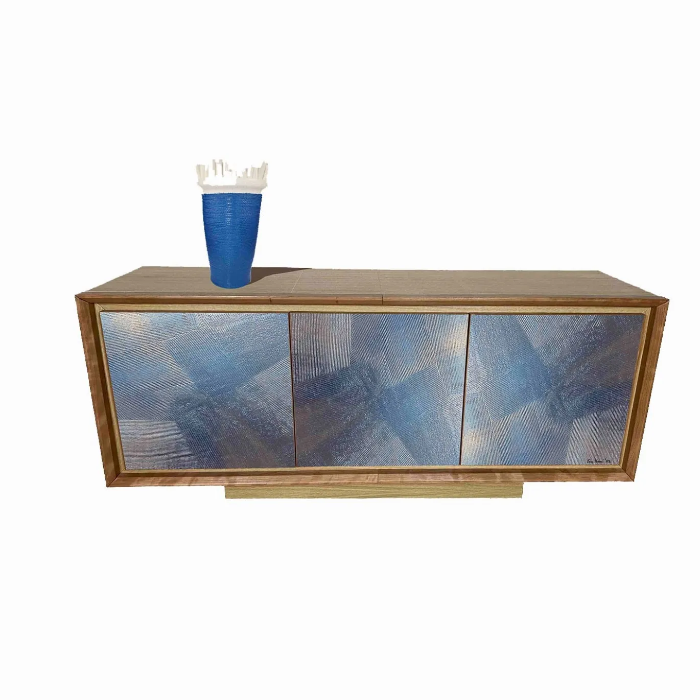 Credenza Blu Sideboard di Mascia Meccani