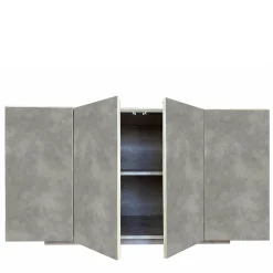 Credenza Boccadarno Otto a 4 ante in grigio di Meccani Studio