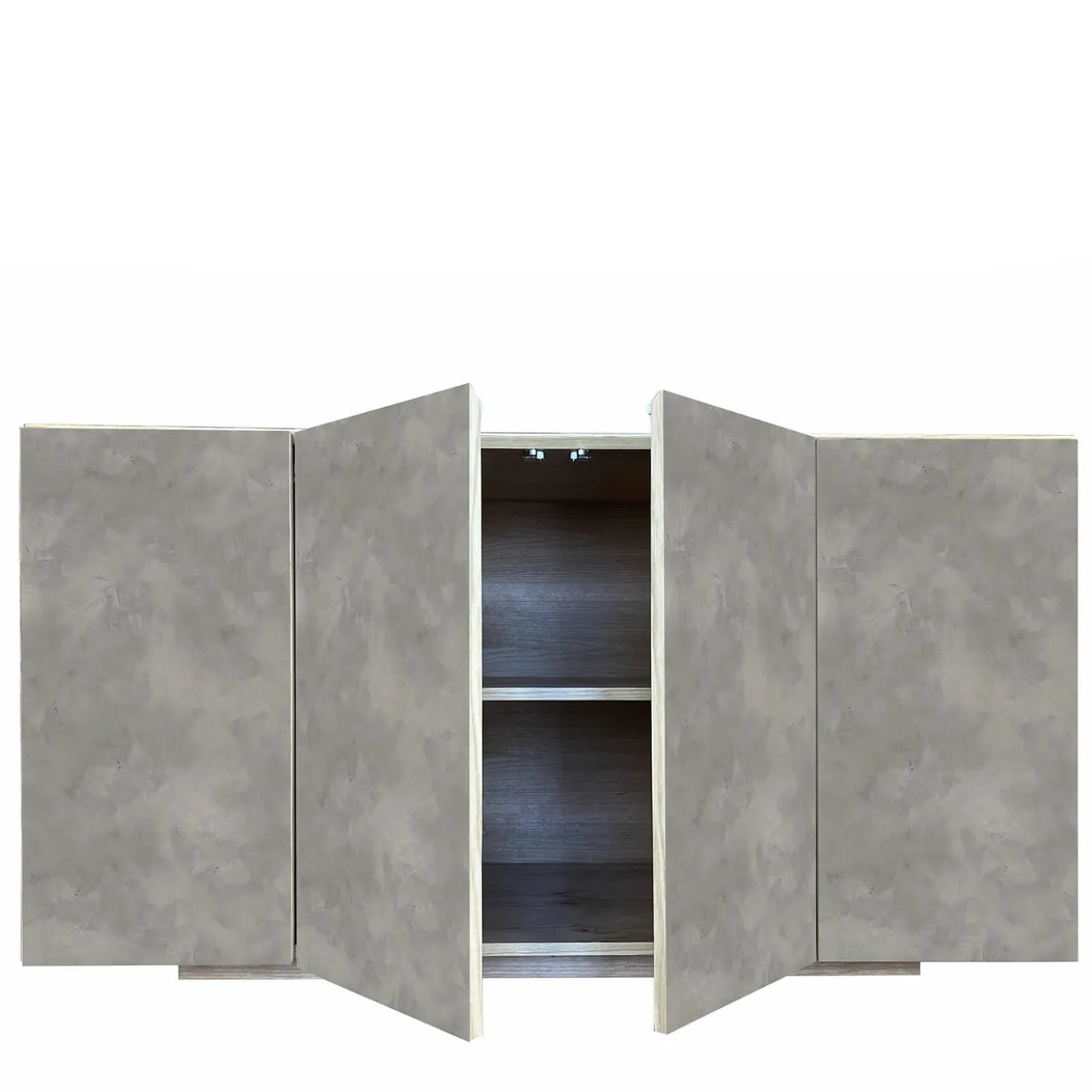 Credenza Boccadarno Otto a 4 ante in grigio di Meccani Studio