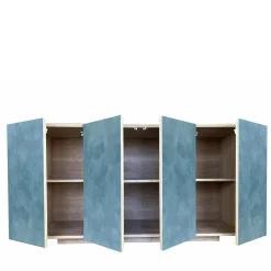 Credenza Boccadarno Sei 4 porte blu di Meccani Studio