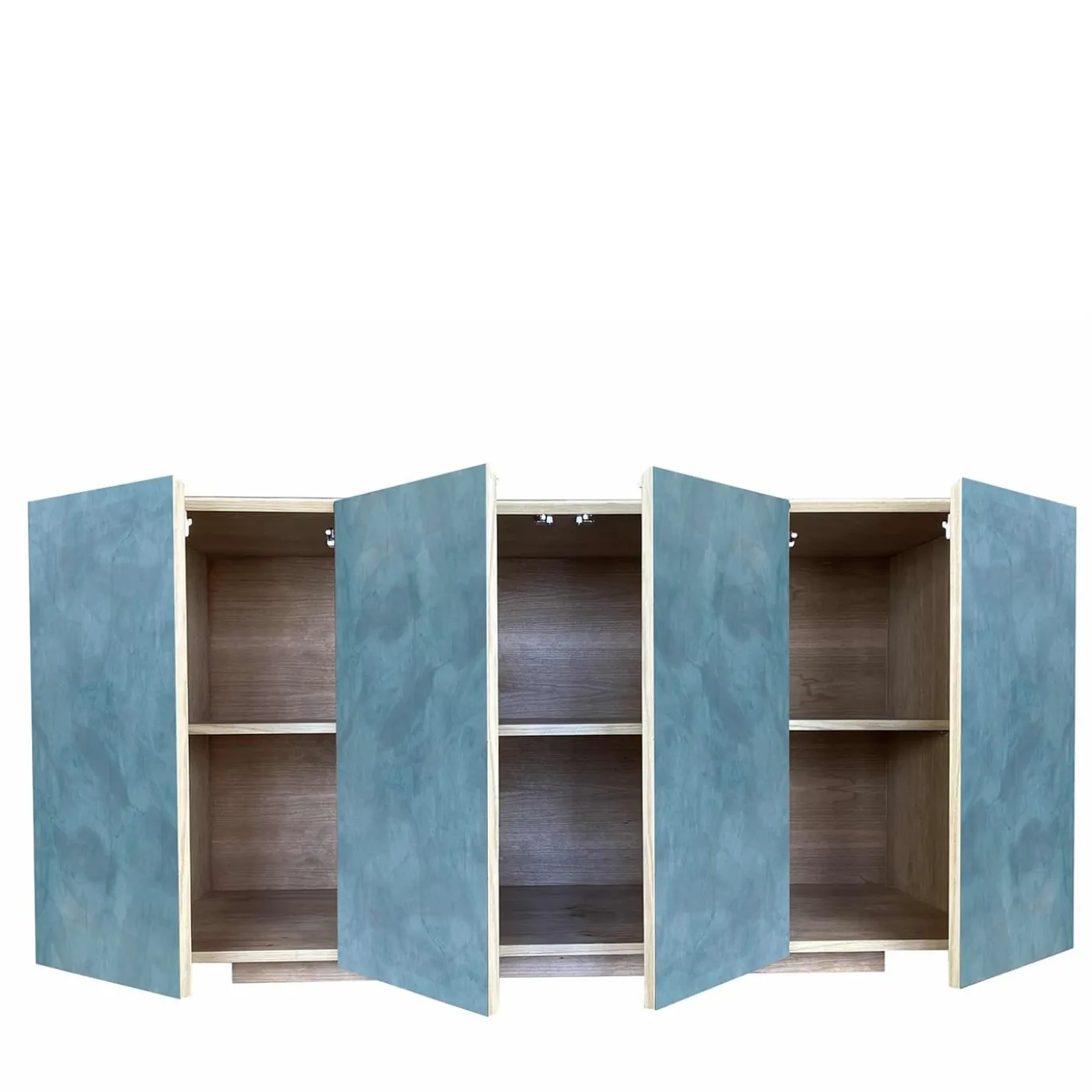 Credenza Boccadarno Sei 4 porte blu di Meccani Studio