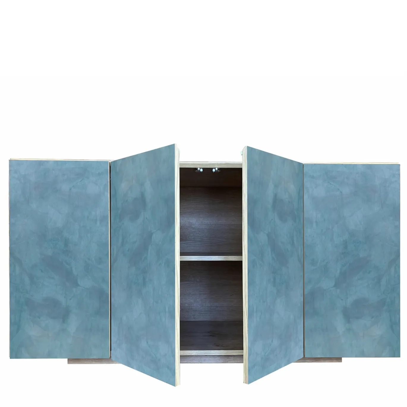 Credenza Boccadarno Sei 4 porte blu di Meccani Studio