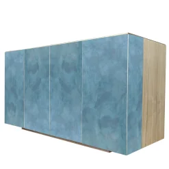 Credenza Boccadarno Sei 4 porte blu di Meccani Studio