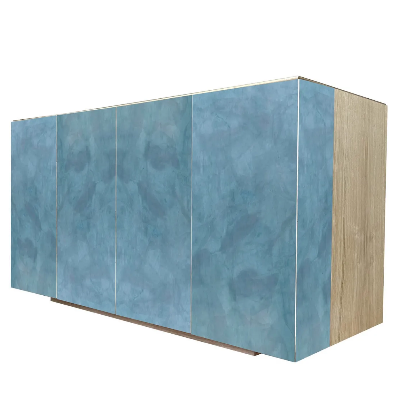 Credenza Boccadarno Sei 4 porte blu di Meccani Studio