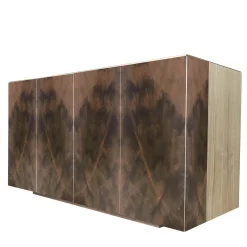 Credenza Boccadarno Tre a 4 ante in marrone di Meccani Studio