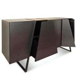 Credenza Bold in ferro nero di Roberto Del Dò