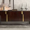 Credenza Clizia in legno di eucalipto scuro