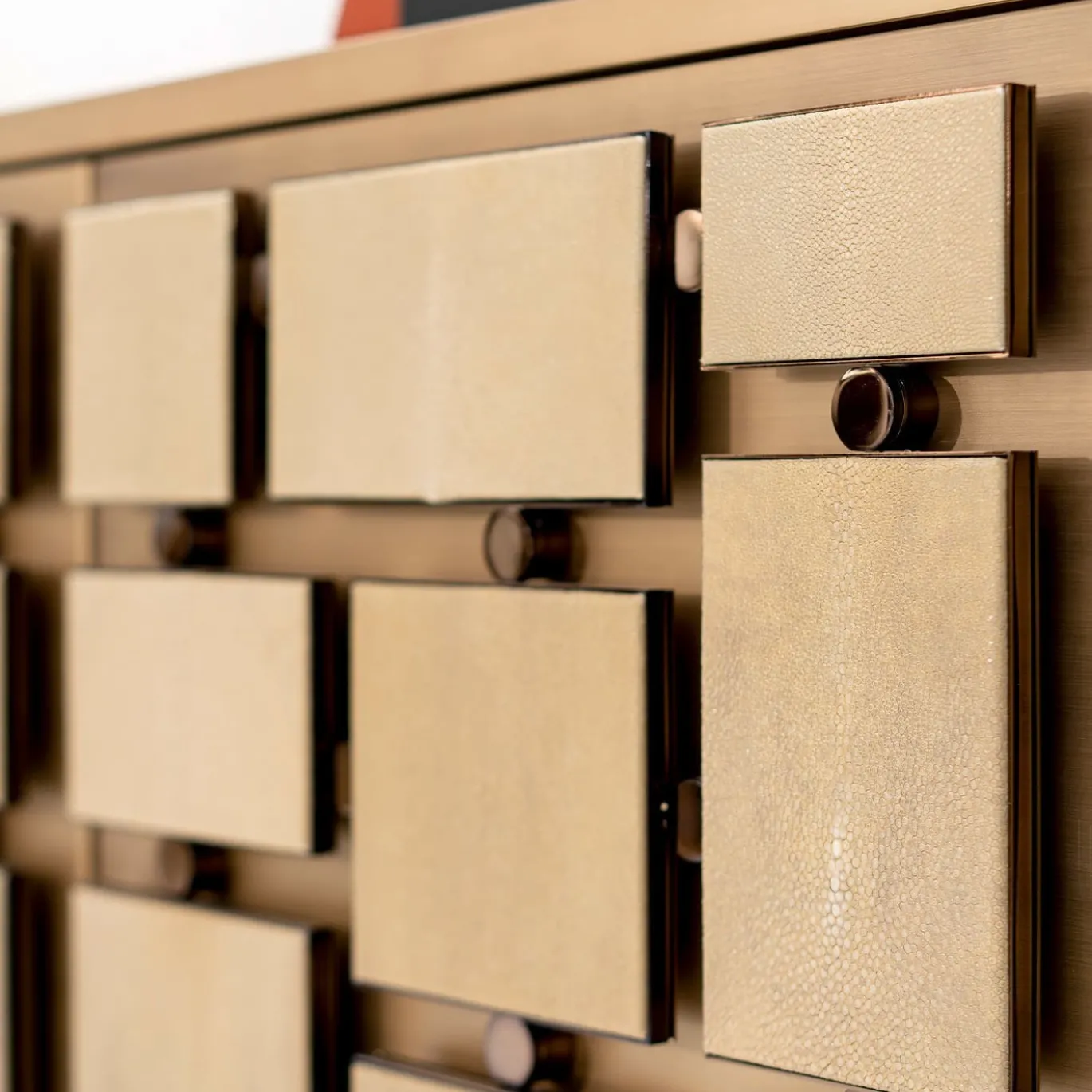 CREDENZA CON PELLE DI RAZZA