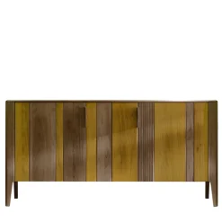 Credenza Domino giallo e olmo