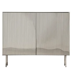 Credenza Elizabeth in acciaio inox lucido di Nathalie Dewez
