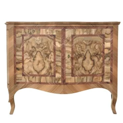 Credenza Emiliano '600 intarsiata in noce e palissandro
