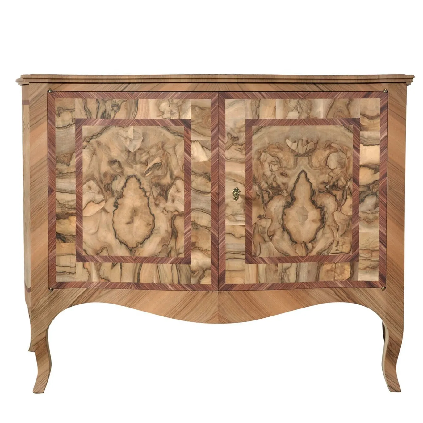 Credenza Emiliano '600 intarsiata in noce e palissandro