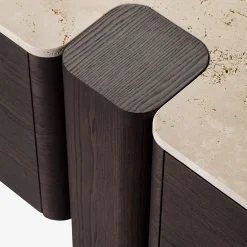 Credenza Erice D in Legno e Marmo