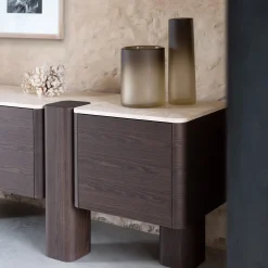 Credenza Erice D in Legno e Marmo