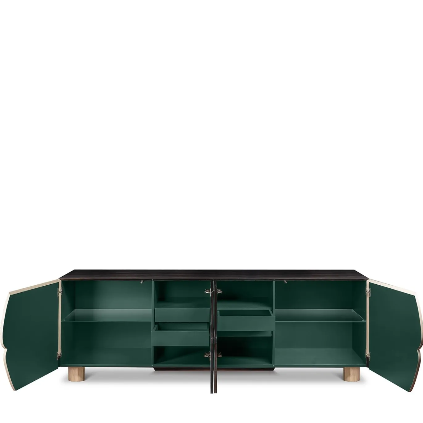 Credenza fiorita Andy a 4 porte