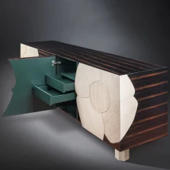 Credenza fiorita Andy a 4 porte