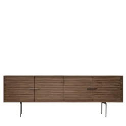 Credenza Galatea a 4 ante in noce rigato di Giuseppe Bavuso